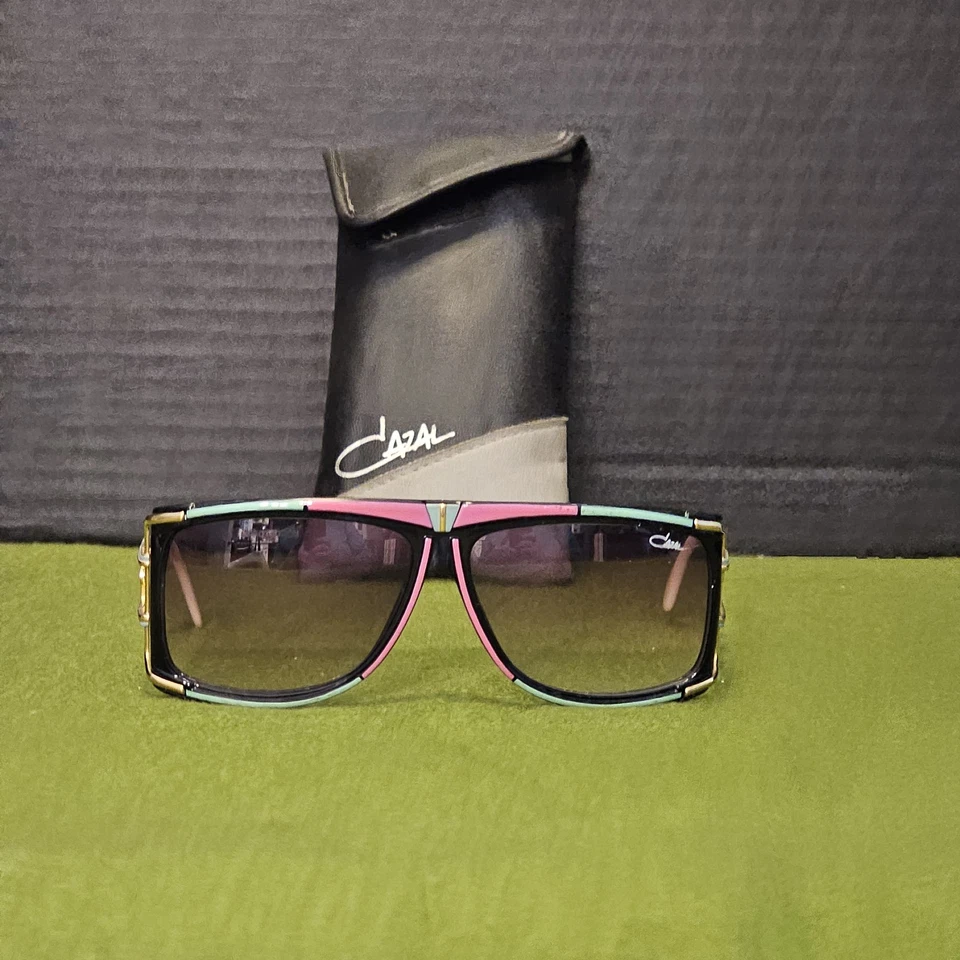 Gafas de sol CAZAL modelo 866 rosa y verde azulado DE COLECCIÓN - unisex de los años 80 Foto 2 de 4