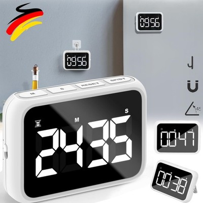 Digitaler magnetischer Küchentimer   LCD Eieruhr, Stoppuhr, Kurzzeitmesser