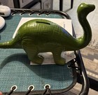 Resin Large Dinosaur Piggy Bank, Green