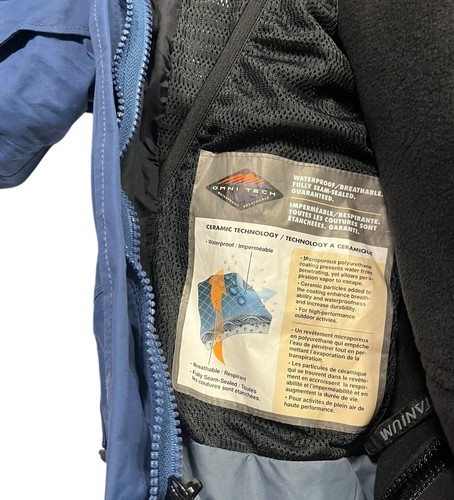 Columbia Titanium blau warme 3-IN-1 FLEECE-LINE WINTERJACKE Ski Wandern Mantel Herren M - Bild 12 von 14