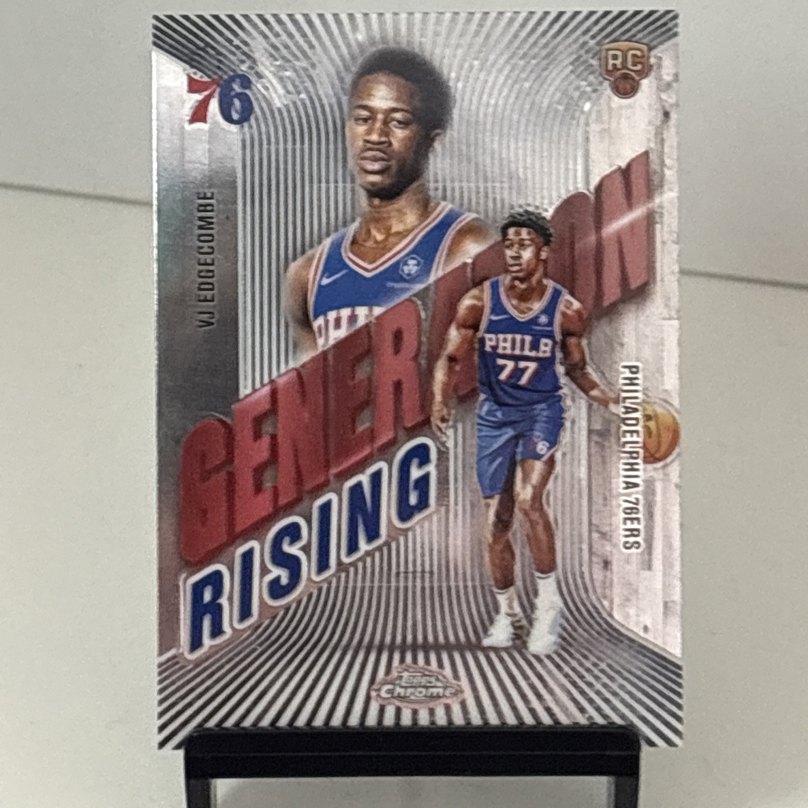 VJ Edgecombe 2025 Topps Chrome #GR-3 Generation Rising Rookie RC