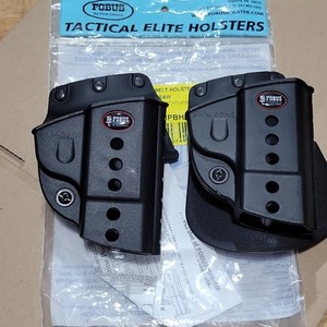 Two Fobus SWMPBH Polymer Belt & Paddle Holsters S&W M&P .40 OWB Right Hand