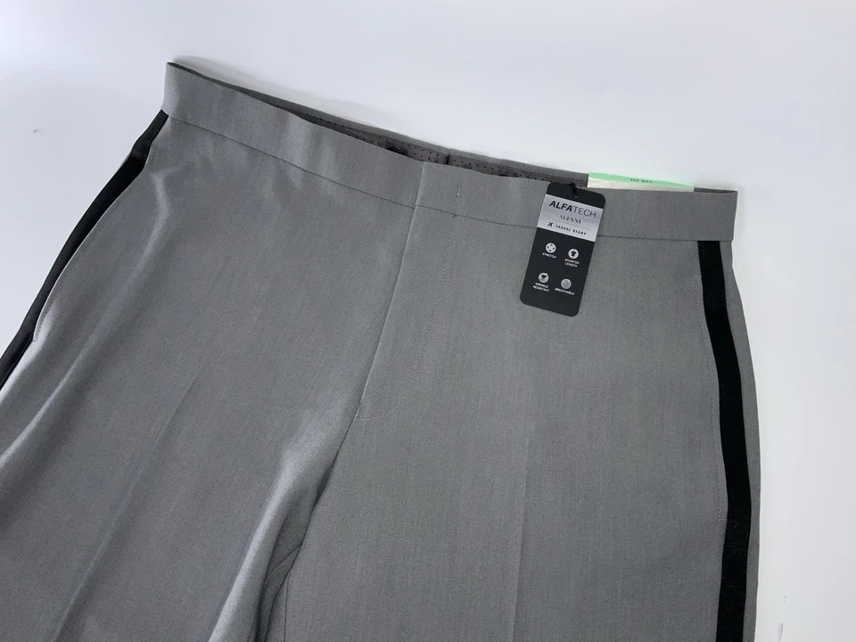 Alfani Tuxedo Pant Slim Fit Stretch Men's 34x32 Grey Black Stripe NWT YGI S5-156 - Image 3 of 4