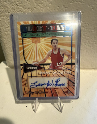 Leaf 2025 Glory of the Game Glory Days Lenny Wilkens Auto #GD-LW1  2/5