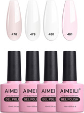 Smalto Gel Semipermanente Kit per Unghie Colorati, UV LED Soak off Manicure Set 