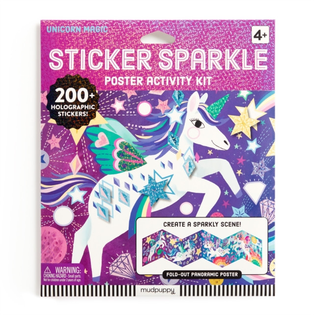 Unicorn Magic Sticker Sparkle Poster Activity Kit by Mudpuppy (Kit)