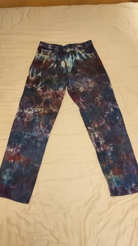 Ben Jammin Dyes Tie Dye Jeans 33x32 Grateful Dead