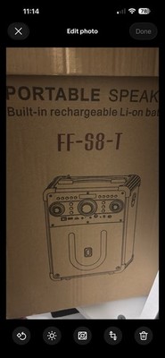 Bluetooth FF-S8-T Portable Speaker Built-in Rechargeable Li-on Battery