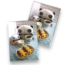 Tarepanda Panda Postcard San-X  Rare 1999 Japan Plush Cookies Kawaii Photo