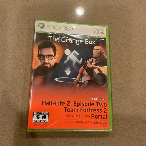 The Orange Box Half Life 2 BRAND NEW DAMAGED PLASTIC Xbox 360 SEALED