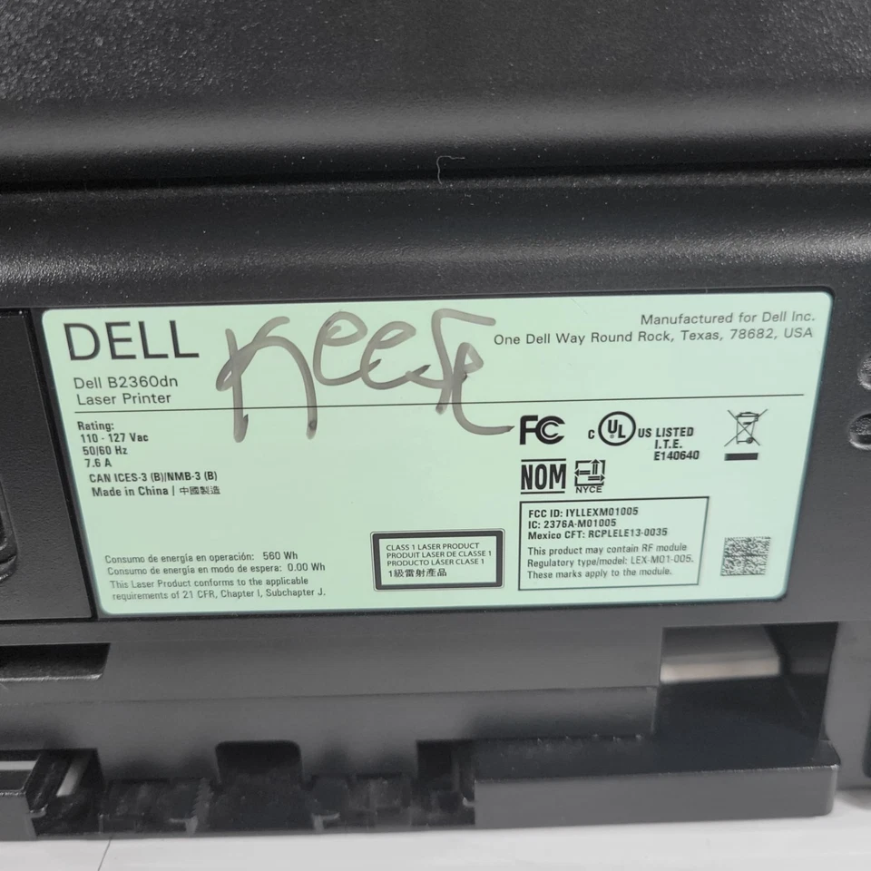戴尔 B2360dn 工作组激光打印机 双面网络 USB 碳粉 仅 232 页!!! — 第 2/4 张图片