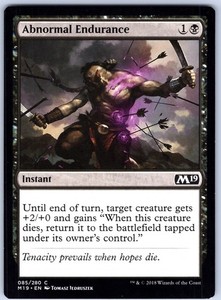 Abnormal Endurance - Core Set 2019 (M19) #85 Common Instant MTG