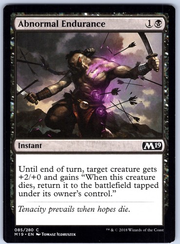 Abnormal Endurance - Core Set 2019 (M19) #85 Common Instant MTG