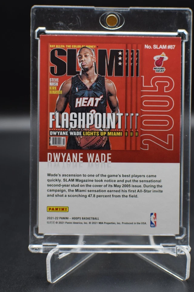 Tarjeta coleccionable Slam #87 - Dwayne Wade - FLASH POINT - mayo 2005 Foto 2 de 2