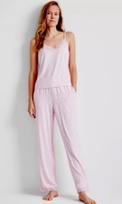 State of Day 2pc Pajama Set Pink Polka Dot Cami  Pants Women  s S NWT