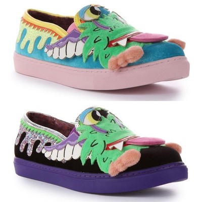 Irregular Choice Slime Duo Design Party Sneaker Damen Schwarz Multi UK 3 - 8