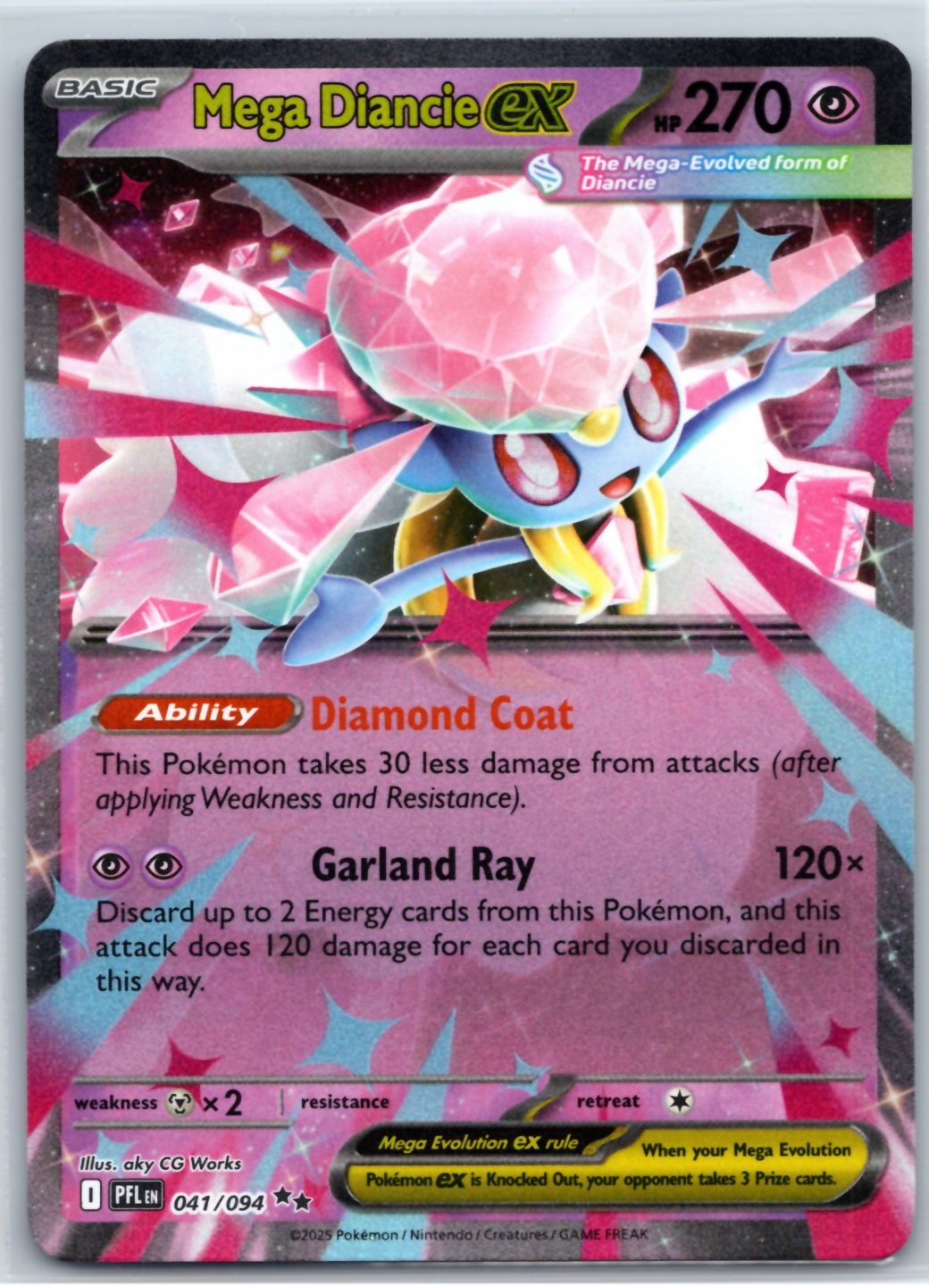 ME02: Phantasmal Flames #041/094 Mega Diancie ex