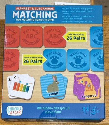 Chuckle & Roar - Matching Game Alphabet & Cute Animal Ages 3+