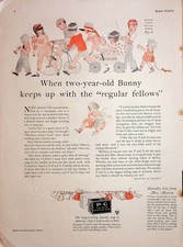 Anuncio original de salud y belleza vintage de 1926: jabón de nafta blanco de P&G