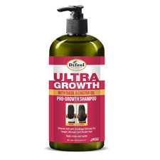 Ultra Growth Shampoo with Basil Castor Oil - 33.8 Oz, Sulfate-Free for Promoti