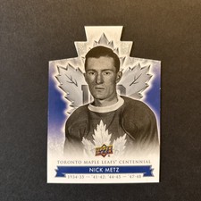 2017 Upper Deck Toronto Maple Leafs Centennial Die Cut NICK METZ
