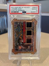 2021 Jaromir Jagr Paint By Numbers Triple Patch 9/30 PSA 10