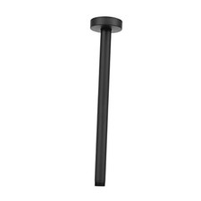 Ceiling Mounted Shower Arm, Rain Shower Head Extension Matte Black 12 Inch
