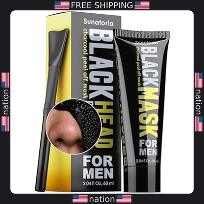 SUNATORIA Charcoal Peel-Off Mask for Oily Skin ? 2.04 fl oz Refreshing Formula