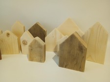 Unfinished Wood Scrap Pieces: DIY Crafting Blocks, 6-Piece Set