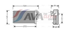 AVA Clever Choice Wärmetauscher Innenraumheizung PE6199 für PEUGEOT CC 206 2A SW