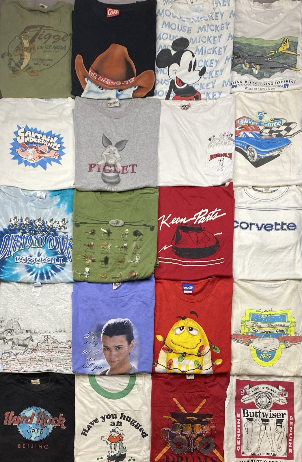 Vintage Graphic shirts Promo Funny Cartoons Sport Destinations Lot Of 20 Mix Szs
