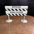 VINTAGE TONKA 1950’s 1960’s ROAD CLOSED DETOUR SIGN STATE HI WAY DEPARTMENT #5