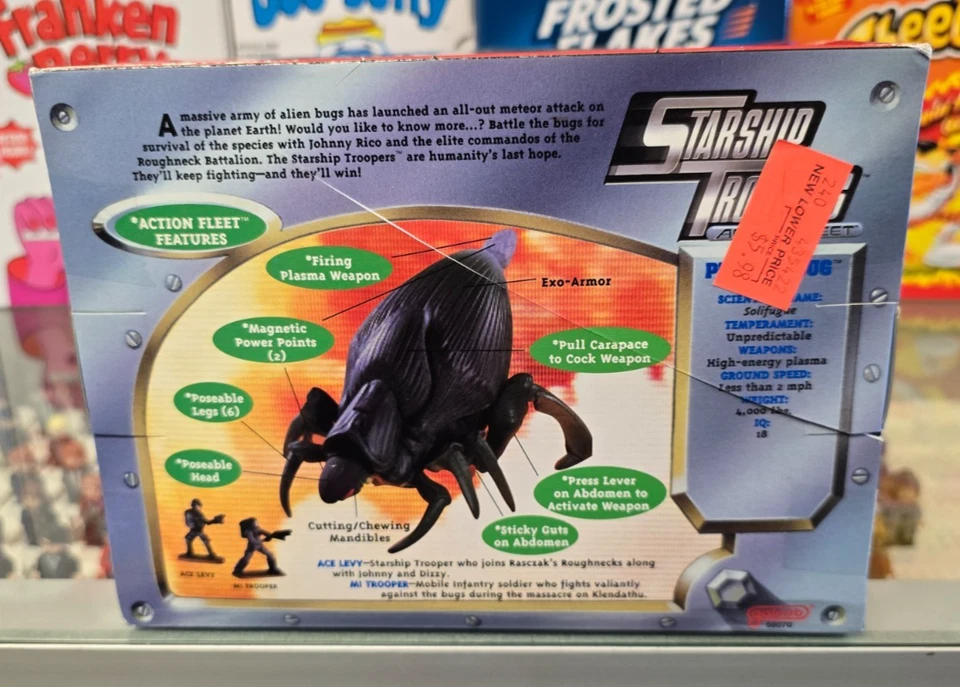 1997 Starship Troopers Action Fleet PLASMA BUG vs Levy & Trooper Galoob New - Image 4 of 4