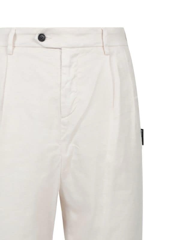 PALM ANGELS Loose Fit Pleated Linen Blend Pants SIZE 46 (30) image 3