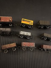 Hornby Lot Of 9 OO Scale Vans/Trucks Rolling Stock