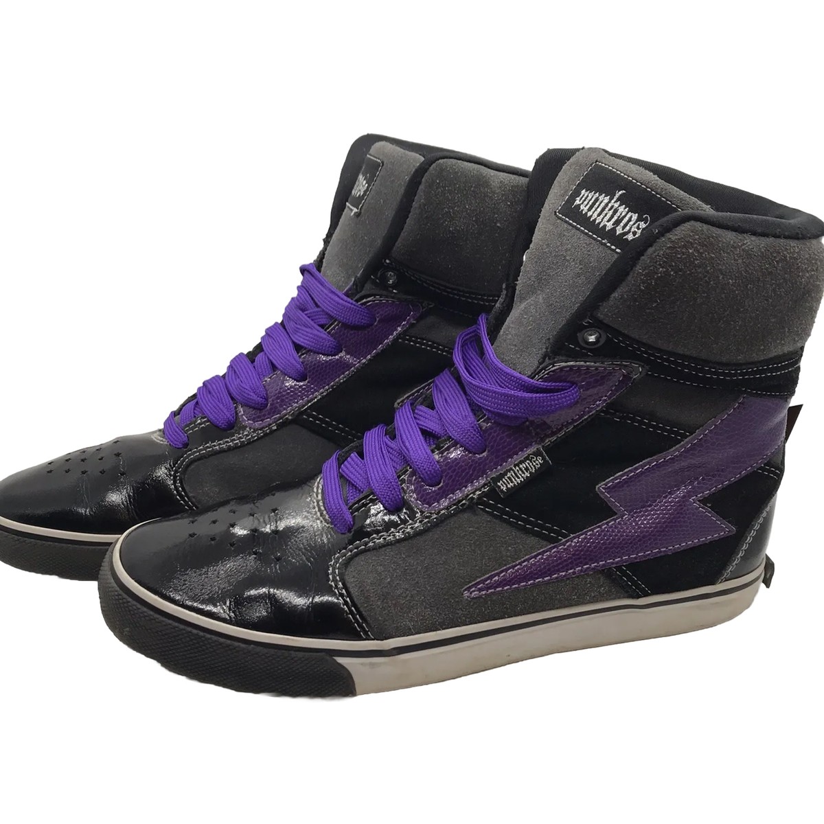 Punkrose (Size 8.5) Women's Purple/Black Hi Top Sneakers Punkrose (Size 8.5) Women's Purple/Black Hi Top Sneakers