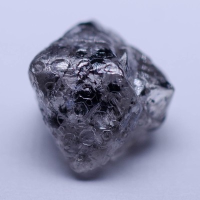 1 36 Carat Natural Rough Raw Uncut Diamond Salt And Pepper Octahedron Ebay