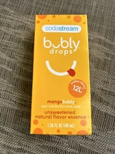 Sodastream Bubly Drops Mangobubly Unsweetened Natural Flavor Essence 1.36oz