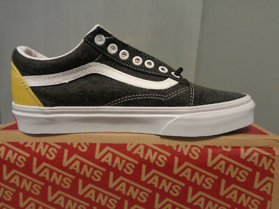 Mens/Youth Vans Old Skool Coastal Black Red Yellow Skate Shoes NIB! New! Sizes  