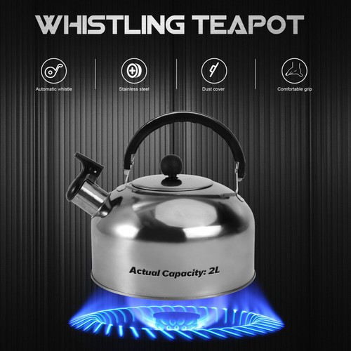 2L Flat Bottom Kettle Suitable for All Cooking Surfaces - Picture 11 of 12