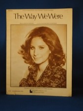 BARBRA STREISAND The Way We Were VINTAGE SHEET MUSIC 1973