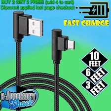 90 Degree Angle USB-C Charging Cable FOR Samsung Galaxy S24 S23 S22 S21 Ultra