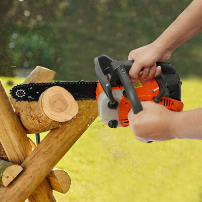 #ad 25.4cc 2 Stroke Petrol Powered Engine Chainsaw Top Handle Chainsaw Manual Start $90.44