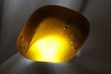 Black Sea Glass 55g RAREST OLDEST Pirate 1600  le Sainte-Marie Madagascar mad17