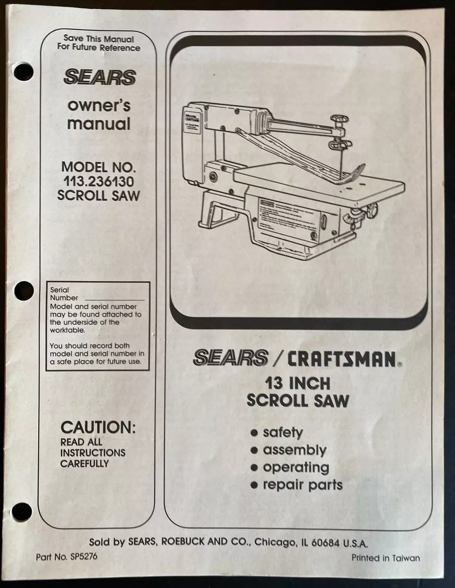 Sears craftsman scroll sale saw