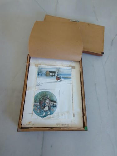 P. Buckley Moss Frame Winter Scene with Geese Magazine Pictures - Picture 6 of 8