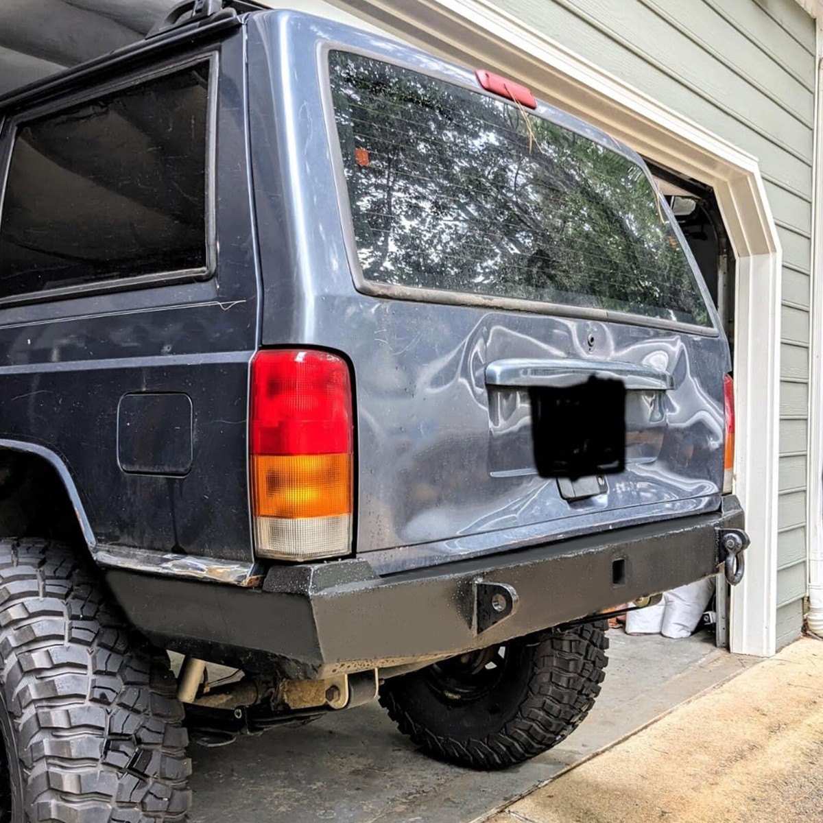 DIY Rear Winch Bumper Bare Plate Fits for Jeep Cherokee XJ 1984