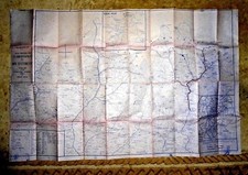 VINTAGE LARGE MAP LAMOSANGU TO MT. EVEREST TREKKING MAP NAMCHE BAZAR HIMAL 1978