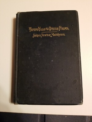 Vintage and Rare  Tempe Vale And Other Poems  by James Newton Matthews