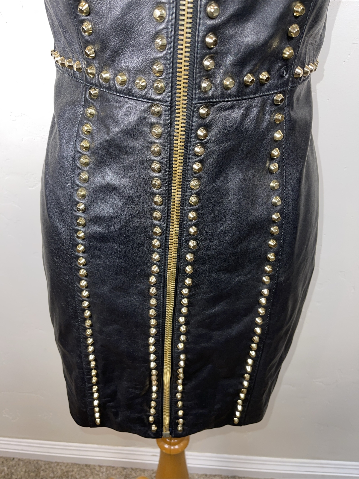 Authenticated VERSUS VERSACE Studded Leather Dres… - image 5